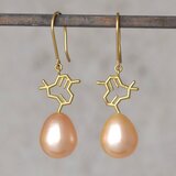 k18YG ビールのホップの香り化学式®ピアス　-Beer Hops Scent Earrings-