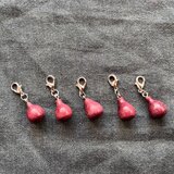 いちじくチャーム 5個セット パープルハートの画像