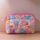 パッチワークキルト　うさぎ　ポーチ