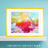 【龍の絵】アートポスターA4 A3 A2 龍神 ドラゴン 赤富士 山  玄関 壁 絵｜infinity artist NAO