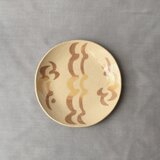 スリップ模様 小皿の画像