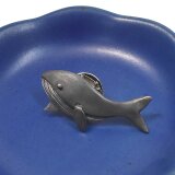 鯨 クジラ シルバーブローチ（ピンバッチ）　一点物の画像
