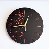 紅花の彩り　ノワール　Mokulab　Motifシリーズ　掛け時計　アンティークの画像