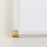 胡粉塗装　デッサン額　［30㎝角サイズ]　4隅純金箔貼の画像
