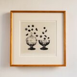 銅版画 "candy dishes #1"（額装）の画像