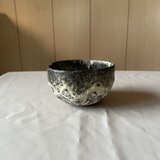 流彩釉丸碗 白の画像