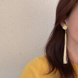 ◇とロングタッセルイヤリング/ピアスの画像