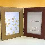 【Sale 50%off】サービスＬ縦ダブルフレーム～キャラメル＆ココア～