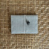 手編みどんぐりの懐紙入れ　- 篆刻文字の名入れあり -の画像
