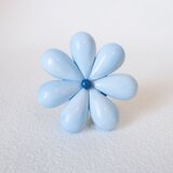 はな　スカイ ｜ ぷっくり花びらブローチの画像