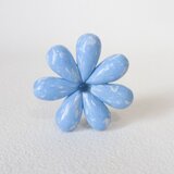 はな　スカイブルー ｜ ぷっくり花びらブローチの画像