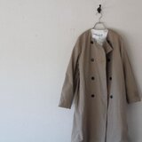 春コート　ダブルボタン　cotton hempの画像