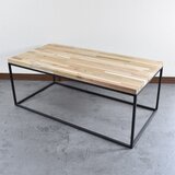 ☆ご希望サイズでフルオーダー可能☆　アイアン家具　13mm角鋼　アカシア集成材　2人掛けソファーなどに　ローテーブルの画像