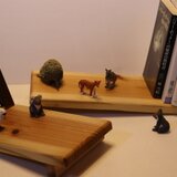 無垢の木の本立て(大サイズ)　オリジナルデザインです。のコピーの画像