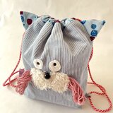 ねこちゃんお顔のナップザック