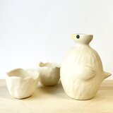 アヒルの徳利&お猪口2個セット