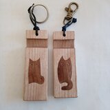 木彫りのキーホルダー(3.4.5.6.7.8.9.10)の(9)(10)