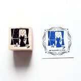 再販いたしました　＜ゴム製スタンプ＞雨の日の窓辺