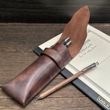 【本革】キレイ好きなミニマリストの差し込み式ペンケースの画像