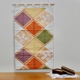 帯タペストリー　菱取り松紋