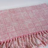organic cotton shawl_handwoven/pink