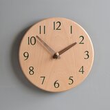 ﾄﾞﾝｸﾞﾘ 直径25cm 掛け時計 ﾌﾞﾅ【2503】の画像