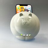 猫のスマートフォンスピーカー　電源不要のスマートフォンスピーカー　猫　まんまる猫スマホスピーカー　オリジナルペイント可能の画像