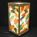 夢灯り・華燭の宿り木「和風・木枯らし舞扇」<12-54>　LED昼白色･桧枠造・厚紙張貼・軽量／至福の灯火!!の画像
