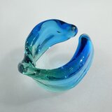煌めくリボン　ガラスカフリングの画像