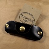 Horween社クロムエクセル・ブラック茶芯｜手のひらサイズの最小キーケースの画像