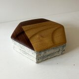 六角皿・青の画像