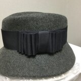 グレーソフト帽子