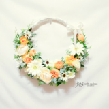 リースブーケ  クリームオレンジ