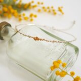 ミモザのブレスレット(silver×gold) ※超極細バングルの画像