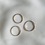 14Kゴールドフィルドの槌目セットリング　受注制作の画像