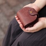 ころころ小さい財布　コンパクトウォレット　ブラウンの画像