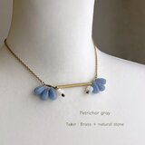 Teżor：ずずらんとエンジェライトの首飾り　 [ Lily of the valley necklace ]の画像