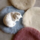 ネコのアロマストーン ■ 猫のいる暮らしを再現 3ポーズから選んで ■ フェイクファー 色の指定