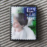 オランダ　切手ブローチ10431の画像