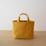 やさしい布のトートバッグ【菜の花】　帆布の画像