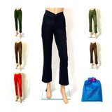 ❤選べる福袋❤穿いている感じがしない美脚ロングパンツ:１サイズで7～13号の方に対応！通年◎選べる２本セット（黒+無地）