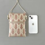 【受注制作】モロッカン生地のスマホポシェット♦スマホショルダー♦カドー♦の画像