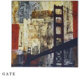 風景画のファブリックパネル マンハッタン NY gateの画像