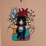 水差しに入ったぶ〜らぶ〜ら猫さん【Ｄ】の画像