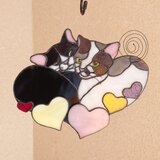 ぴったり幸せ猫さんのプレートの画像