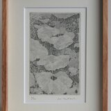 蕗（ふき)・2011/ 銅版画 (額あり）の画像
