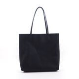 ＜即納＞トートバッグ(黒)/肩掛け/大きめ/バッファロー革/T095の画像