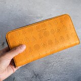 通帳も入る　北欧柄の　おしゃれ　ラウンドファスナー　長財布　レディース　納期１週間　かわいいの画像