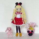 あみぐるみ・ミニちゃんコスチューム♡女の子・着せ替えお人形さんの画像