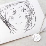 【momento】シルバー うちの子といつも一緒にいられる 刻印ネックレス-L(受注制作）の画像
